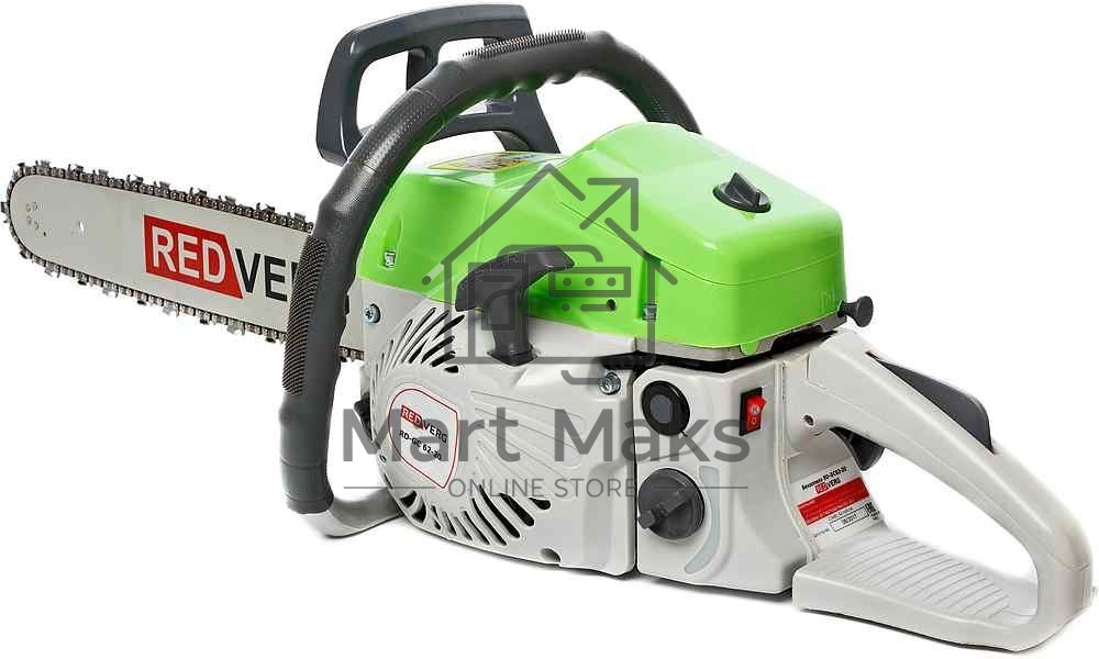 Бензопила RD-GC62-20. 2500Вт,3.00 л.с.,62,0см3, длина шины 50 см