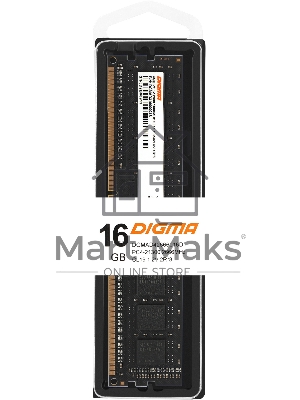 Оперативная память Digma, DDR4, 16GB (1x16GB), 2666MHz, CL19, DIMM