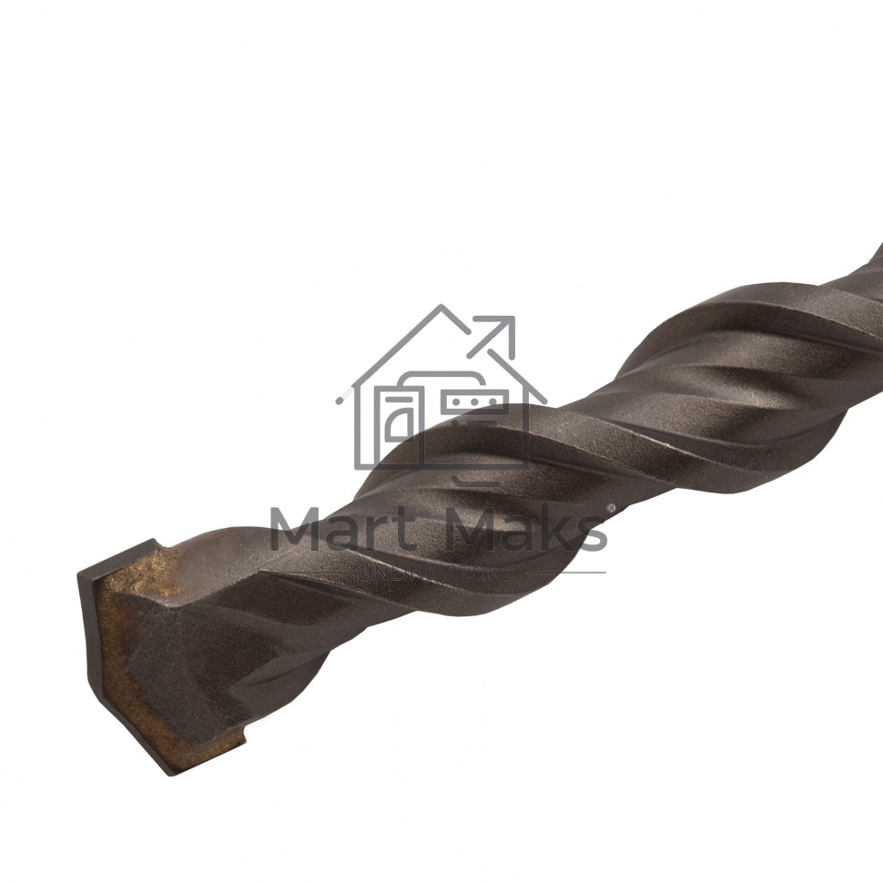 Бур по бетону, двойная спираль, Cobalt W-tip, 14x260 мм, SDS PLUS Denzel