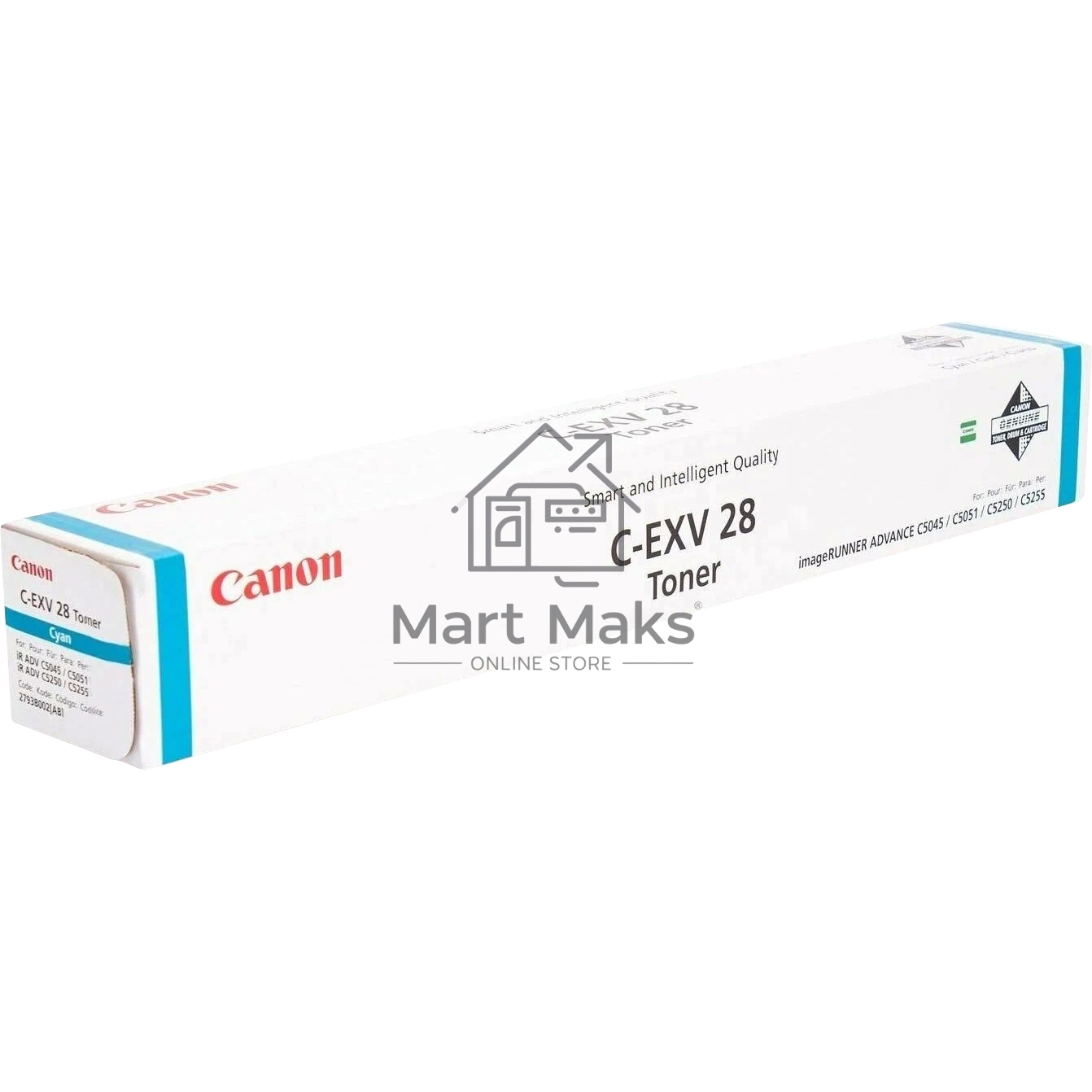 Картридж лазерный Canon C-EXV28 C голубой (38000 стр.) для Canon iR-ADV C5030, iRC5035, iRC5045, iRC5051
