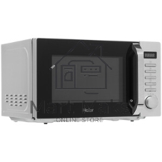Микроволновая печь Haier HMB-DM208SA серебристый/черный, 20 л, 800 Вт, переключатели - кнопки, поворотный механизм