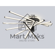 Потолочный светодиодный светильник Ambrella light FL6242 BK черный 135W 3000K-6400K 900*750*230 (ПДУ ИК)