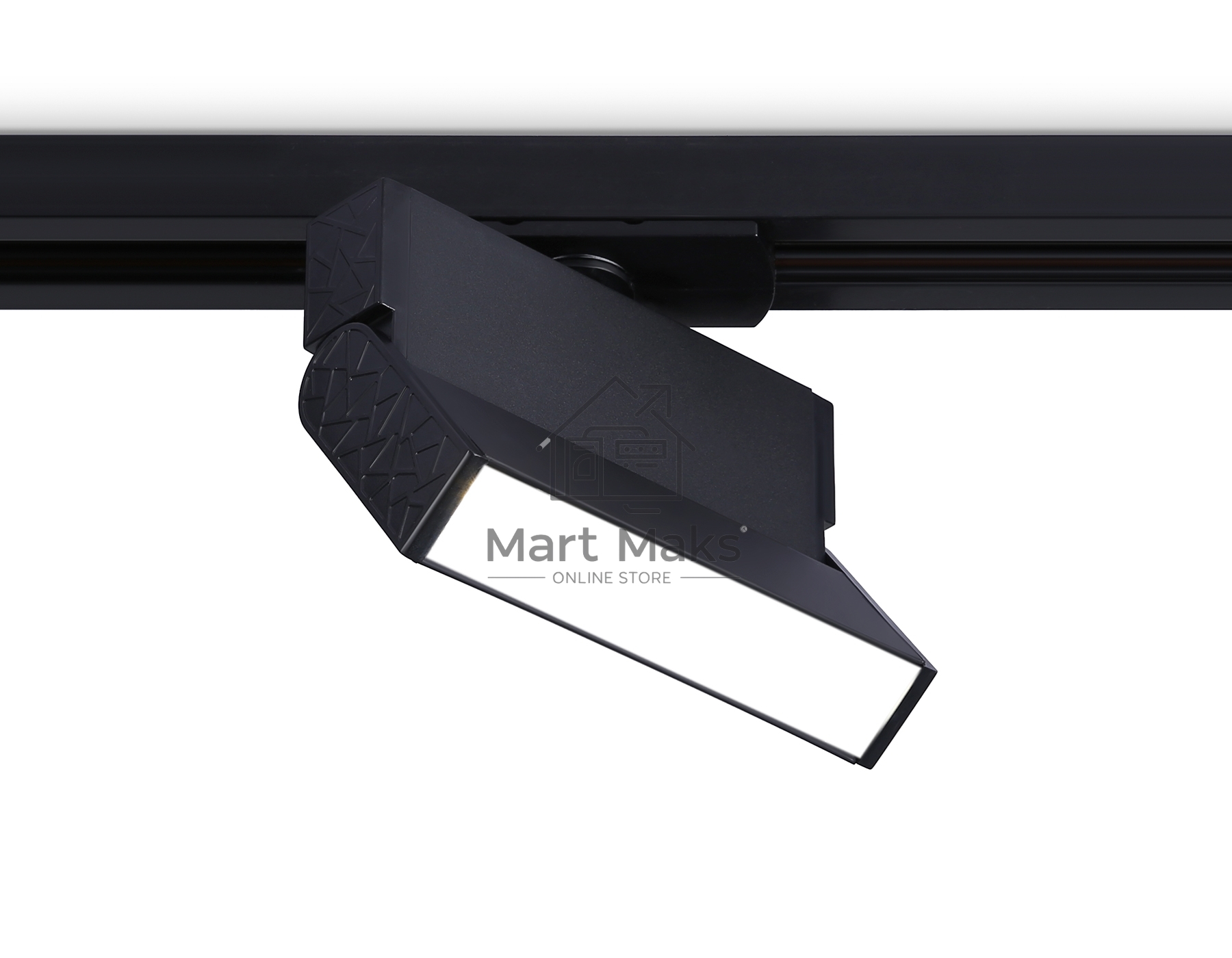 Трековый однофазный светодиодный светильник Ambrella light GL6803 BK черный LED 6W 4200K 115*22*87