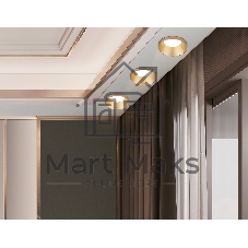 Встраиваемый точечный светильник Ambrella light TN102803 GD золото GU5.3 D71*34
