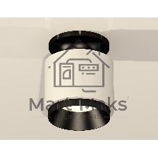 Светильник Ambrella Light XS7510060 SWH/PBK белый песок/черный полированный MR16 GU5.3 (N7926, C7510, N7031)