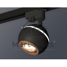 Светильник Ambrella light XT1102024 SBK/PPG черный песок/золото розовое полированное MR16 GU5.3 LED 3W 4200K