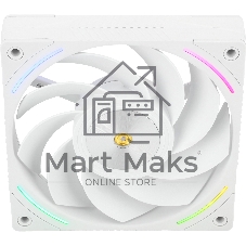 Кулер для корпуса Thermalright TL-K12RW Reverse (120x120x25mm, 4-pin PWM, ARGB, 69CFM, 27dBA, 2150RPM, White)