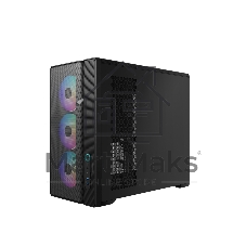Корпус ПК без блока питания Case SAMA S50 Black, Midi-Tower, TG, 4x120mm ARGB, 2xUSB 3.0 + 1xUSB 3.2 Type-C, ATX, mATX, mITX Black