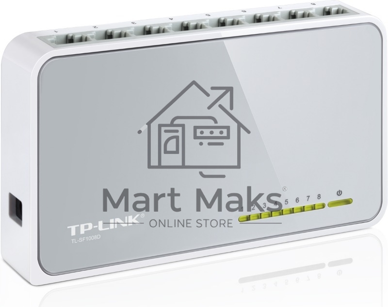 Коммутатор TP-Link SOHO TL-SF1008D Коммутатор 8-port 10/100M mini Desktop Switch, 8 10/100M RJ45 ports, Plastic case