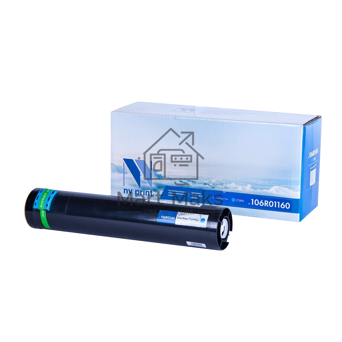Картридж лазерный NVP совместимый Xerox 106R01160 голубой для Phaser 7760 (25000k)