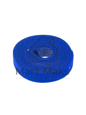 Лента-липучка многоразовая 5 м х 20 мм, синяя (1 шт.) Rexant