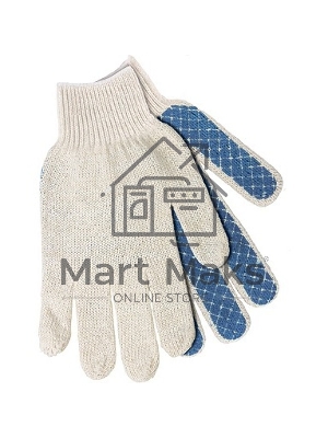 Перчатки трикотажные, ПВХ-покрытие 