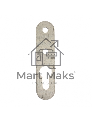 Подвес мебельный (петля сверху), 1,5 мм, 65х16 мм, цинк, Россия Сибртех