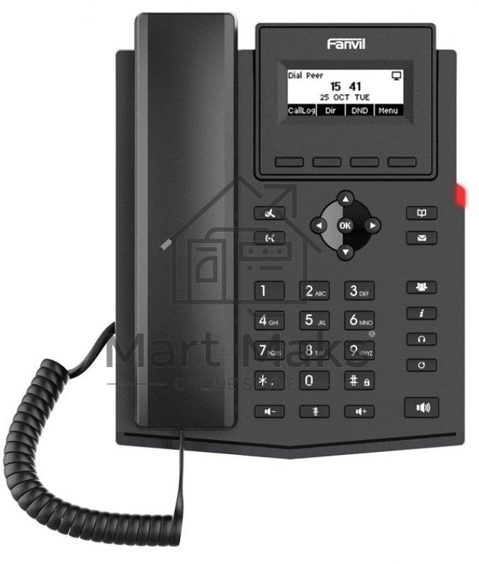 Телефон IP Fanvil X301W c б/п черный