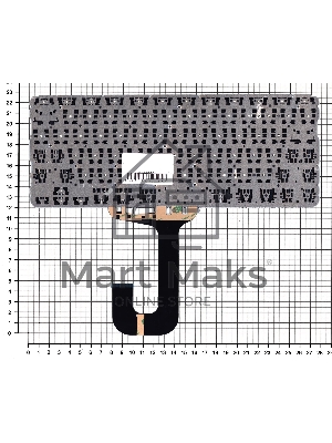 Клавиатура для ноутбука HP Chromebook 11A-NA черная
