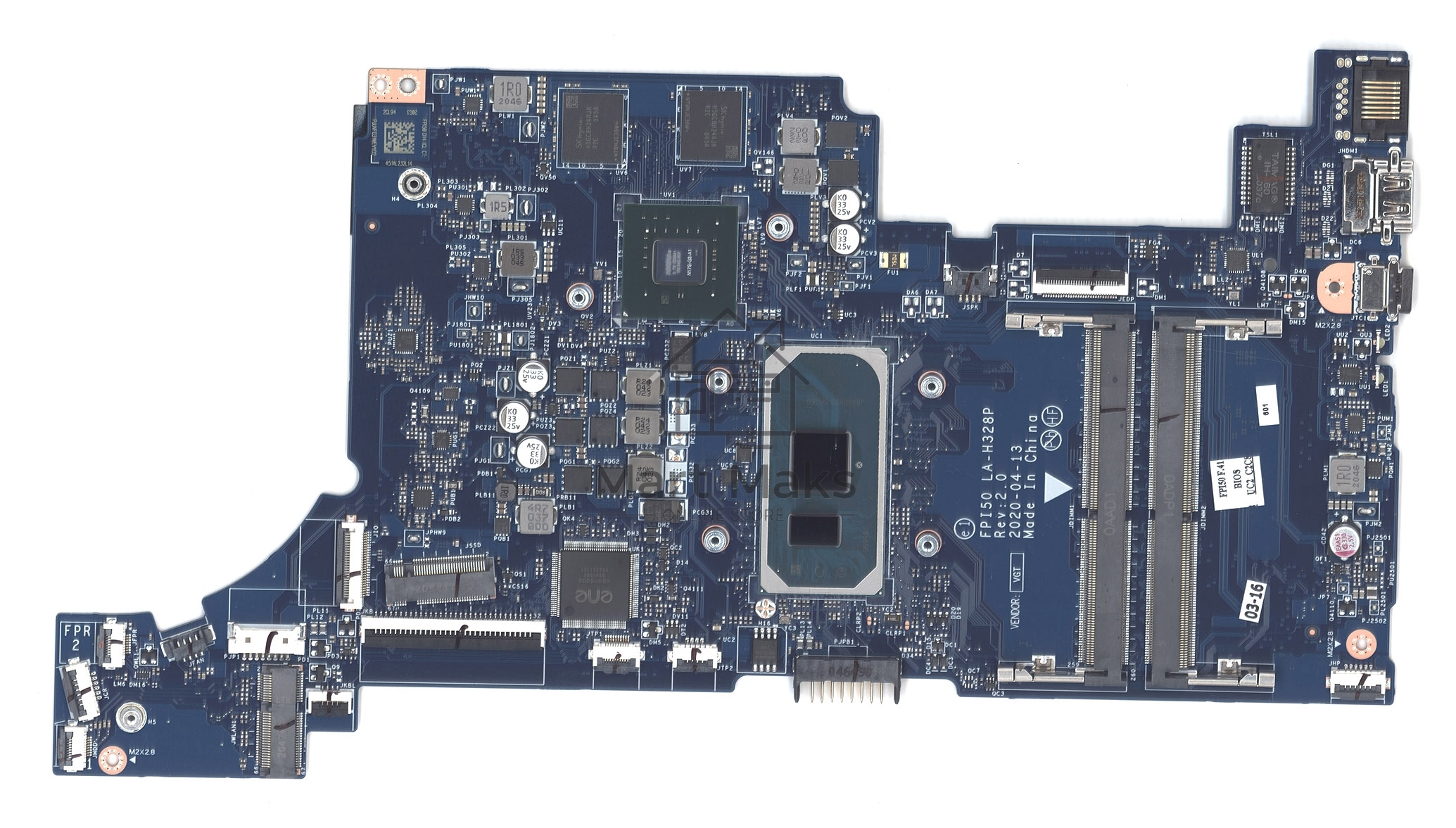 Материнская плата LA-H328P HP 15-DW i5-1035G1U MX330