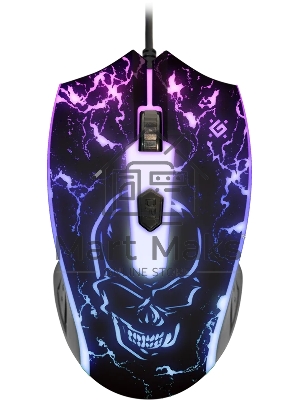 Мышь проводная Defender Overmatch GM-069 черный, 2400 dpi, USB, кнопки - 4