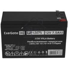 Батарея для ИБП ExeGate EP234538RUS GP 12075/EXG1275 (12V 7.5Ah) клеммы F2