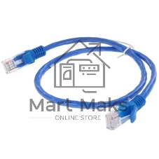 Патч-корд UTP Cablexpert cat.5e, 0.5м, литой, многожильный, синий