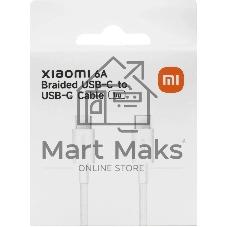 Кабель Xiaomi 6A Braided USB-C to USB-C Cable (1m) (BHR087KGL)