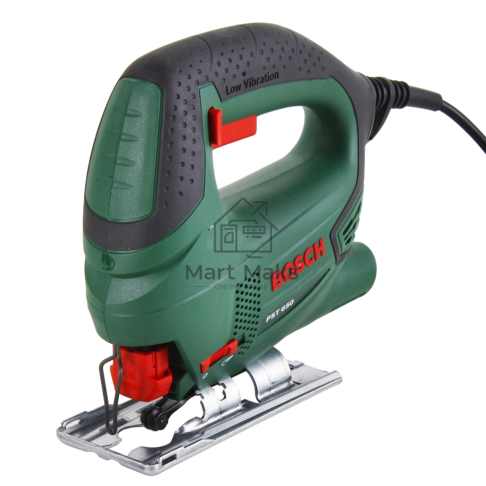 Лобзик Bosch PST 650 Лобзик, Номинальная потребляемая мощность 500 Вт,Выходная мощность 300 Вт,Число Ходов на холостом ходу 3.100 мин-1,Масса 1,6 кг06033A0720 