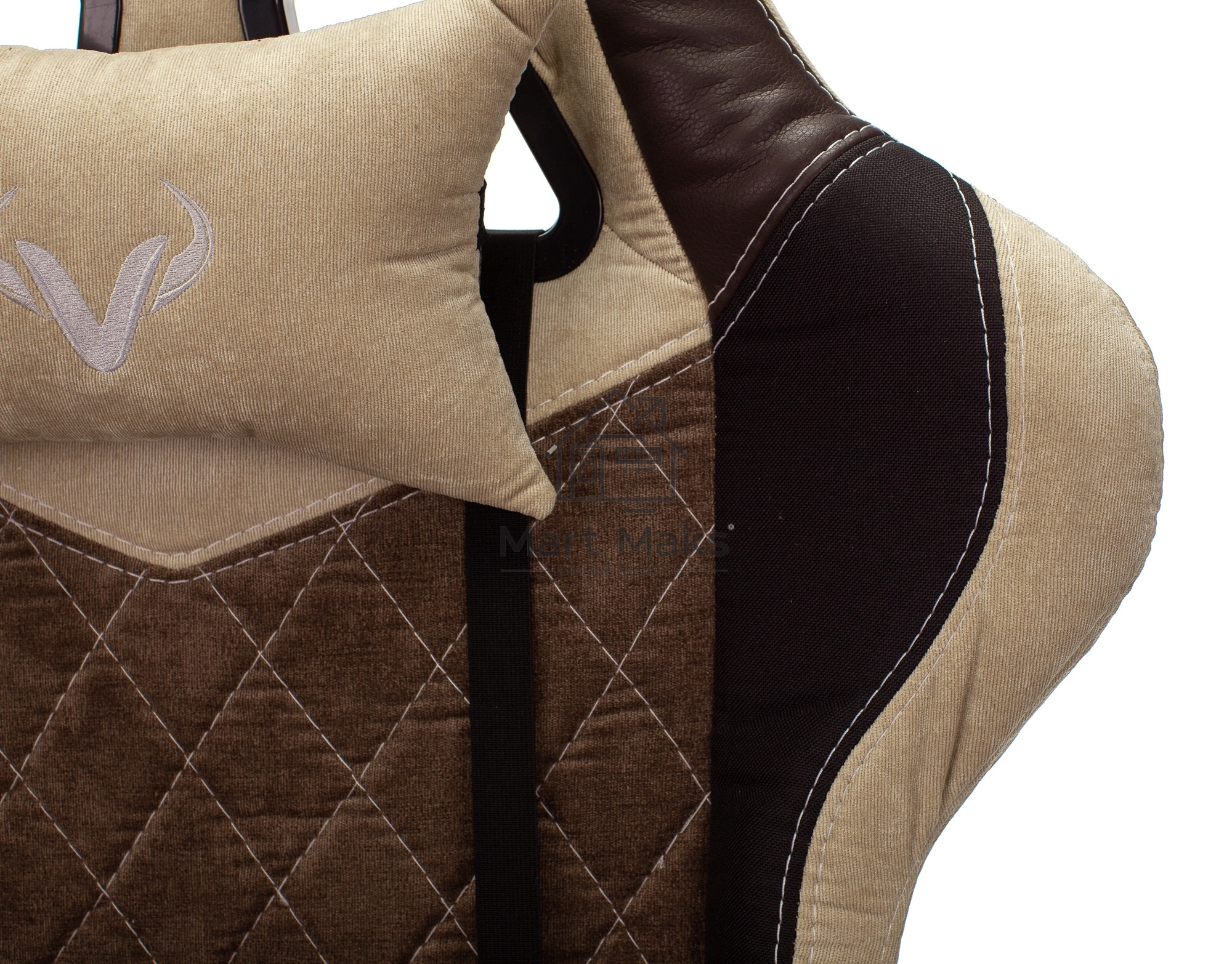 Кресло игровое Бюрократ VIKING 7 KNIGHT BR FABRIC коричневый текстиль/эко.кожа крестовина металл/пластик