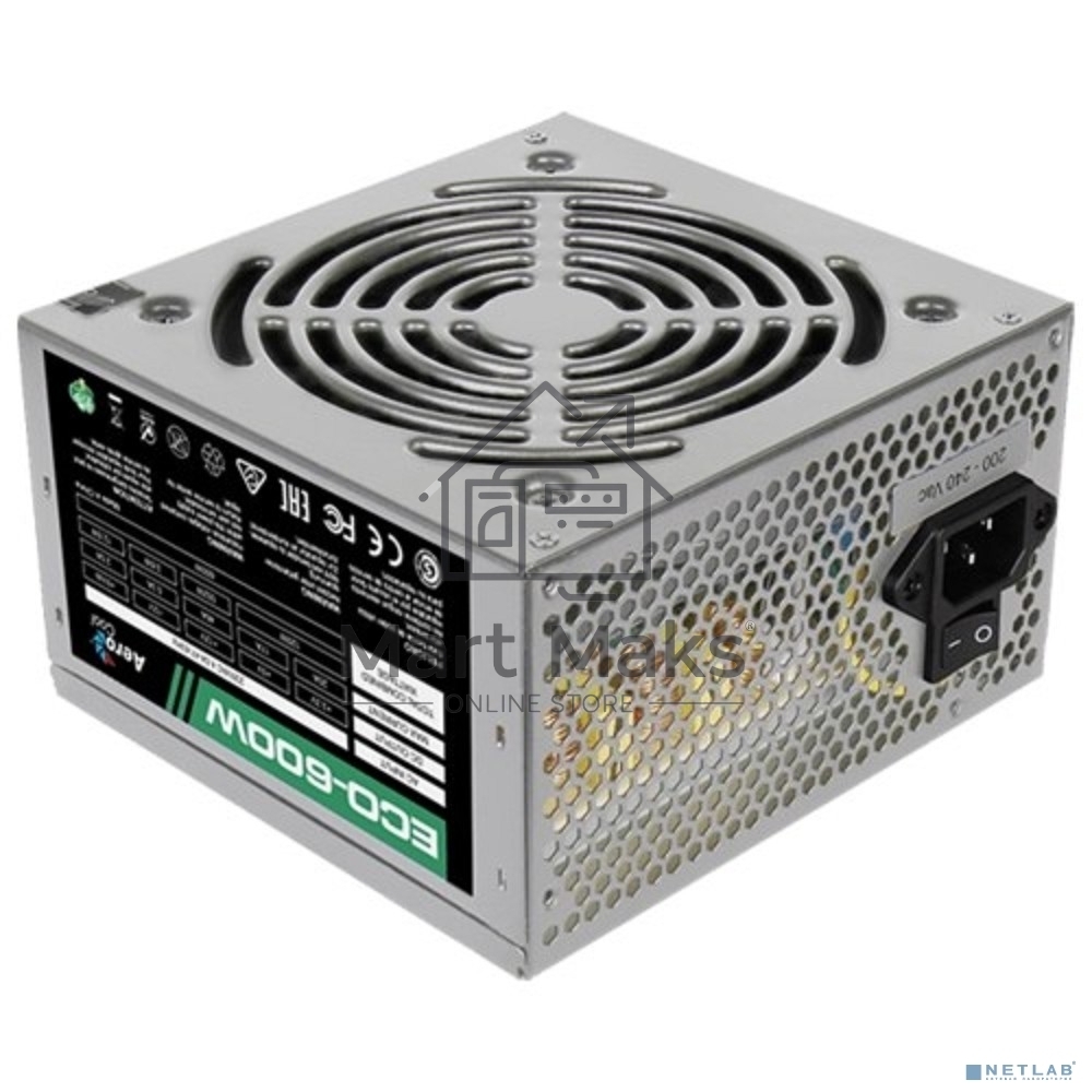 Блок питания Aerocool / Formula 600W Retail ECO-600W, 600Вт, 120мм, серый