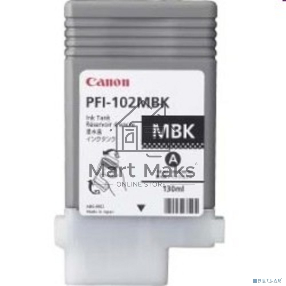 Картридж струйный Canon PFI-102MBk (0894B001) матовый черный, 130 мл., для iPF500/600/700