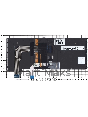 Клавиатура для ноутбука Lenovo Yoga S3-14, Yoga 460, черная с подсветкой