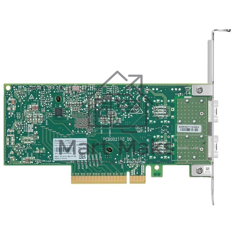 Сетевая карта ConnectX-4 Lx EN network interface card, 25GbE dual-port SFP28, PCIe3.0 x8, tall bracket, SR-IOV, TCP/UDP, MPLS, VxLAN, NVGRE, GENEVE, iSER, NFS RDMA, SMB Direct, ROHS R6