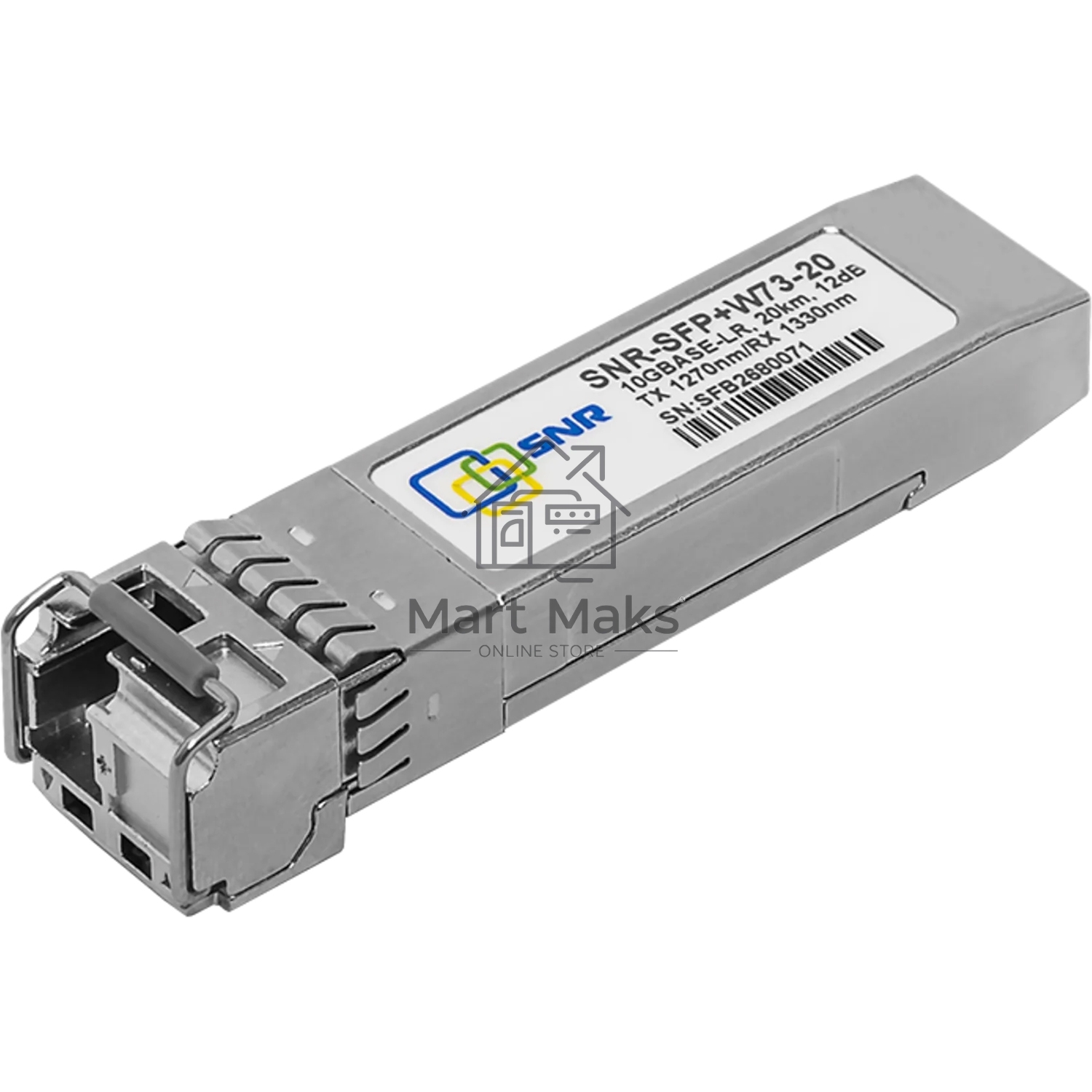 Модуль SNR SFP+ WDM, дальность до 20км (12dB), 1270нм