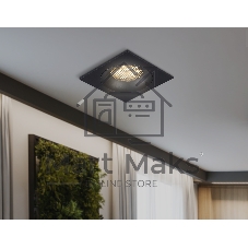 Светильник встраиваемый Ambrella light TN102729 BK черный GU5.3 92*92*23
