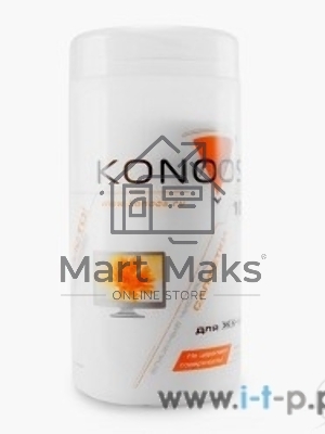 Чистящие средства Konoos KBF-100 Салфетки для ЖК-экранов в банке, 100 шт.