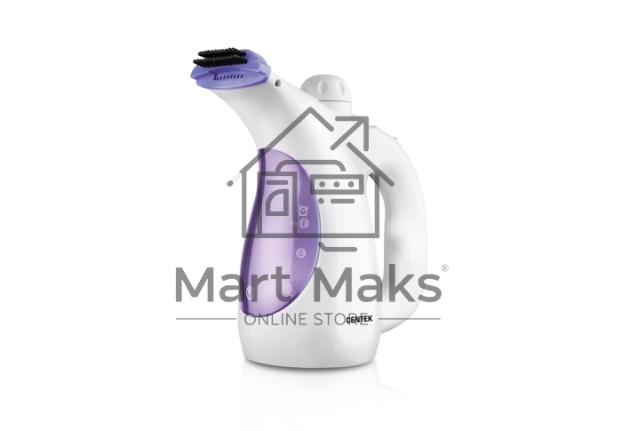 Отпариватель ручной Centek CT-2380 (бел/фиолет) 700Вт, 250мл, 15г/мин, регулятор мощн, насадка-щетка