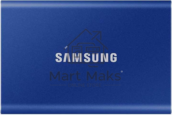 Твердотельный накопитель Samsung SSD 2TB T7, USB Type-C, R/W 1000/1050MB/s, Blue