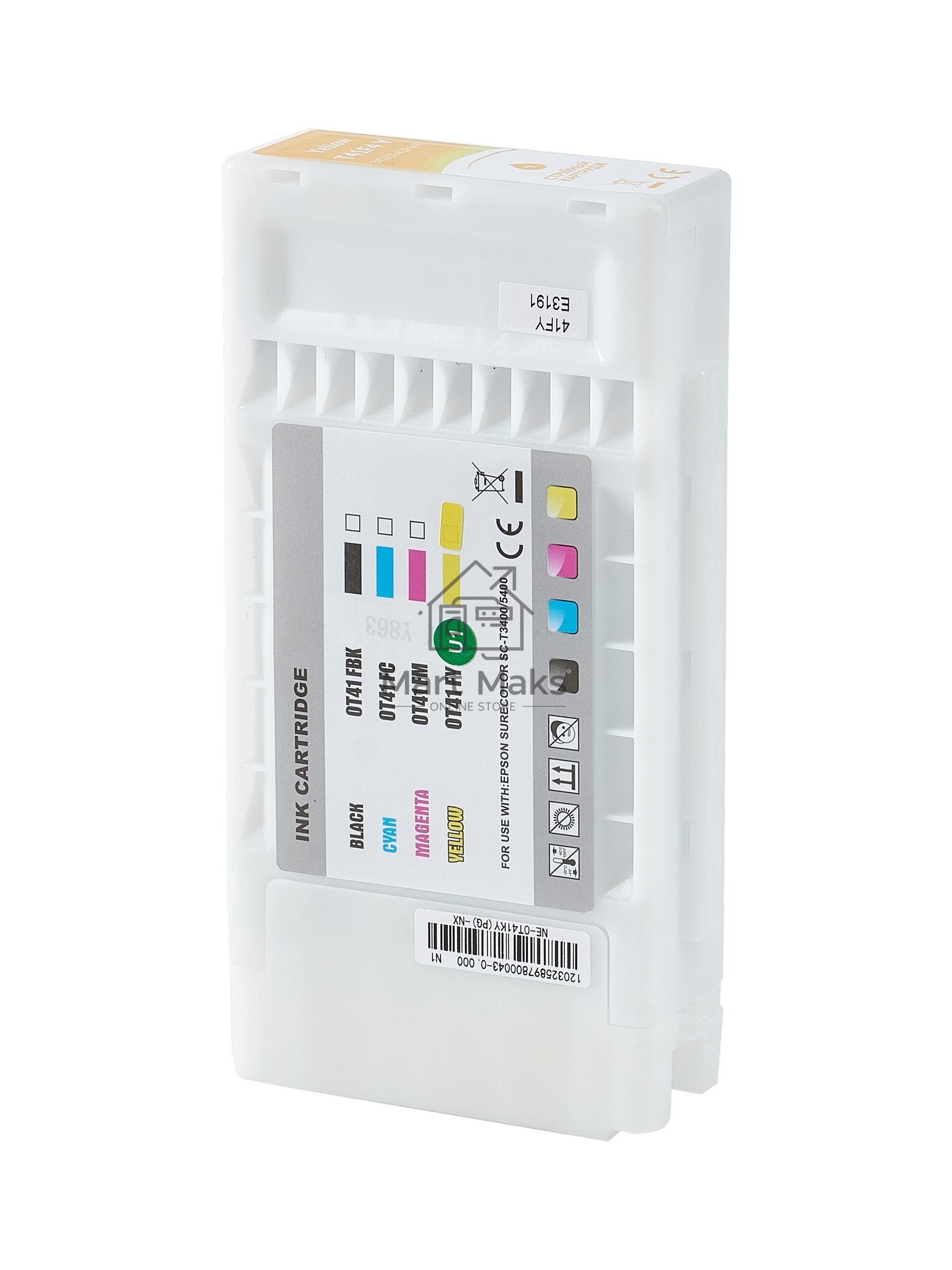 Картридж струйный Sakura C13T41F440 (T41F4 Y) для Epson, желтый, 350 мл.