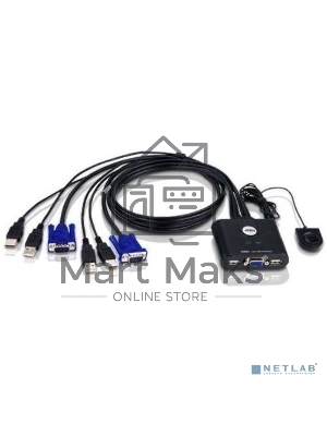 Переключатель ATEN 2-Port USB VGA Cable KVM Switch with Remote Port Selector