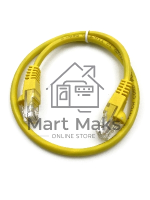 Патч-корд Buro UTP 4 пары cat5E CCA molded 0.25м желтый RJ-45 (m)-RJ-45 (m) (упак.:1шт)