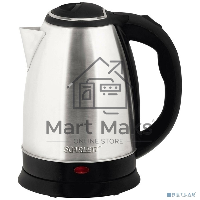 Чайник электрический Scarlett SC-EK21S26 1.8л. 1800Вт серебристый (корпус: нержавеющая сталь)