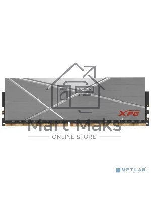 Оперативная память XPG Spectrix D50 RGb, DDR4, 8Gb (1x8Gb), 3200MHz, CL16, одноранговая, UDIMM, с радиатором, RGb, серый