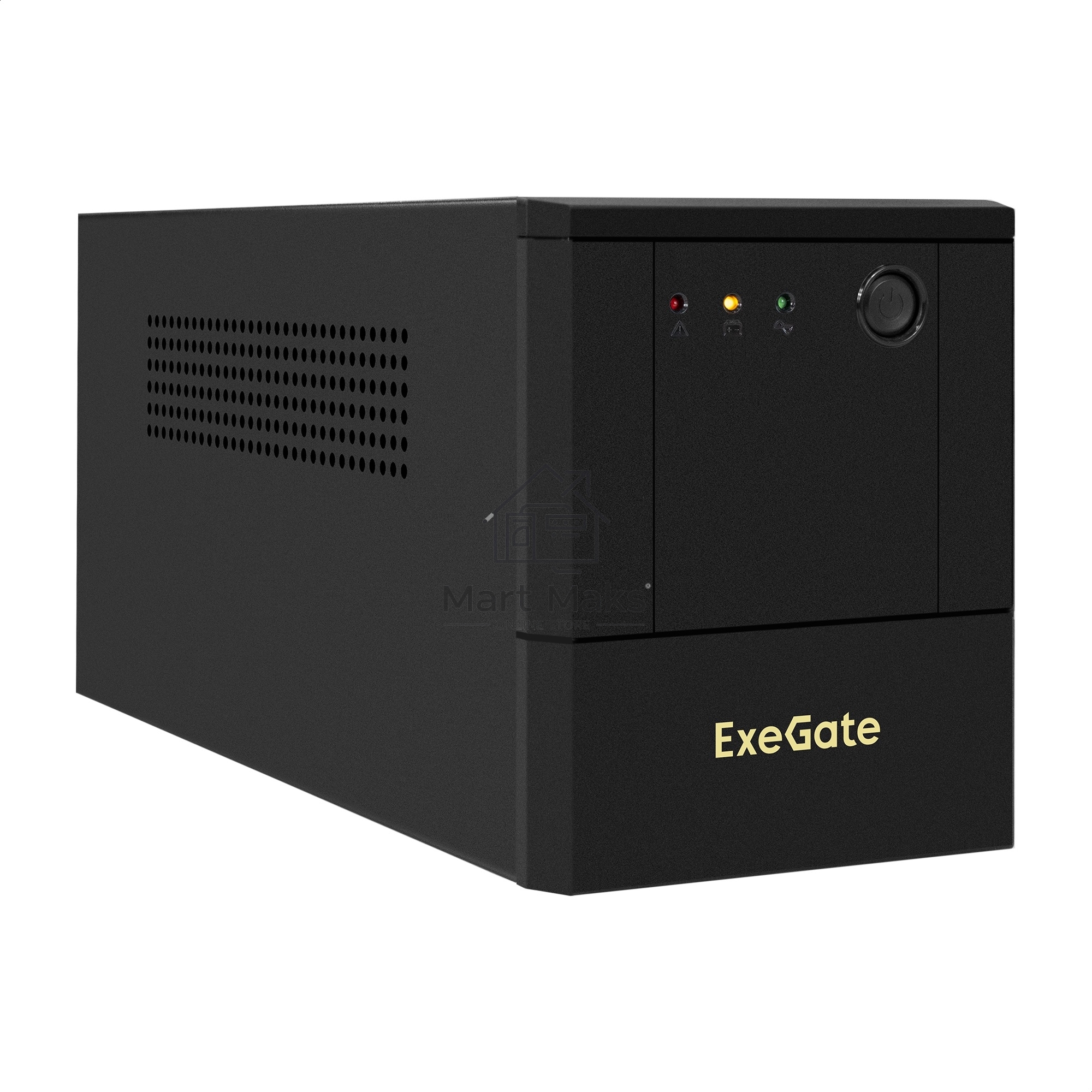 Источник бесперебойного питания ExeGate Power NB-2200.LED.AVR.4SH.USB (2200VA/1300W, LED, AVR, 4*Schuko, USB, батарея 12V 9Ah - 2 шт., металлический корпус, Black)