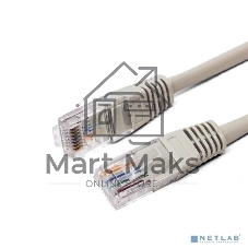 Кабель патч-корд, Filum FL-U5-C-1M U/UTP 5e cat. 1м, 26AWG(7x0.16 мм), чистая медь, PVC, серый