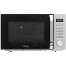 Микроволновая печь Haier HMB-DM208SA серебристый/черный, 20 л, 800 Вт, переключатели - кнопки, поворотный механизм