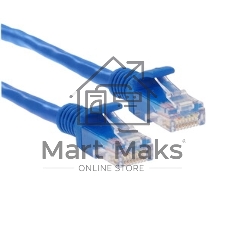Патч-корд UTP Cablexpert cat.5e, 0.5м, литой, многожильный, синий