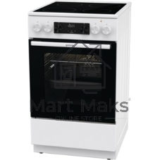 Плита электрическая Gorenje GEC5C61WG белый, конфорок 4 электрических, духовка 70 л, 50 см x 85 см x 59.4 см (без крышки)