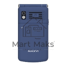 Мобильный телефон Maxvi E11 синий/серебристый