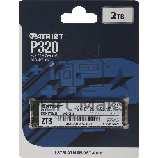 Накопитель SSD Patriot P320 2Tb, M.2 2280, NVMe, R/W 3000MB/2200Mb/s