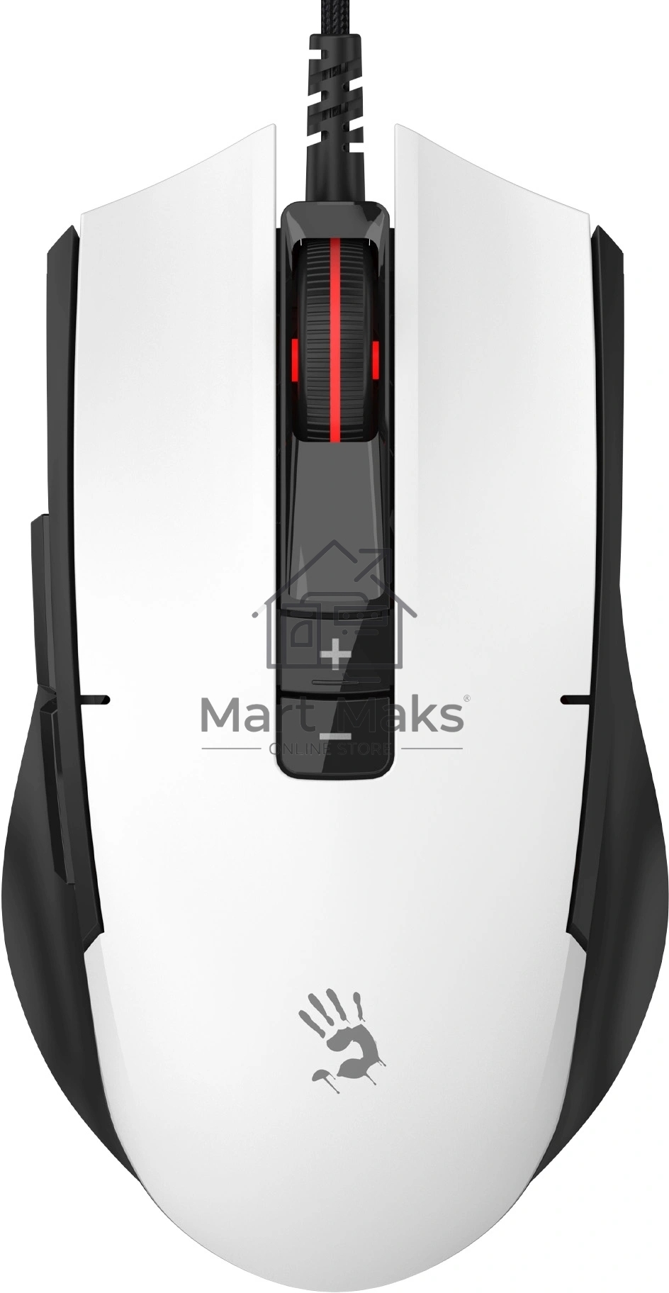 Мышь проводная A4Tech Bloody ES8 белый, 6000 dpi, USB Type-A, кнопки - 7