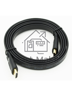 Кабель HDMI v.1.4 1.5м Flat плоский HDMI (m)/HDMI (m)