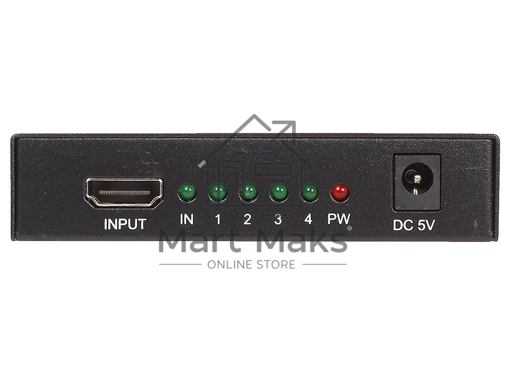 Разветвитель HDMI 1=>4 Telecom <TTS5020>, каскадируемый, 1.4v+3D